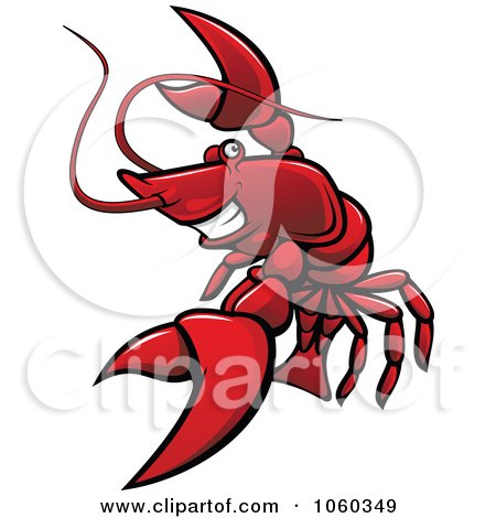 Royalty-Free Vector Clip Art Illustration of a Lobster Logo - 1 by Vector Tradition SM