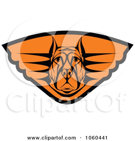 Royalty-Free Vector Clip Art Illustration of a Big Dog Logo - 3 by Vector Tradition SM