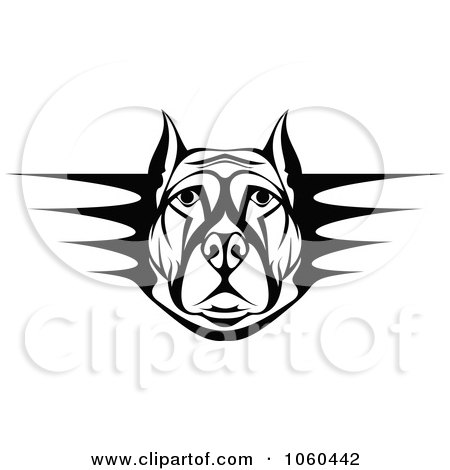 Royalty-Free Vector Clip Art Illustration of a Big Dog Logo - 1 by Vector Tradition SM
