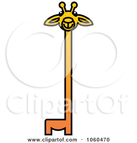 Royalty-Free Vector Clip Art Illustration of a Giraffe Logo by Vector Tradition SM