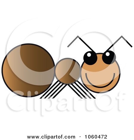 Royalty-Free Vector Clip Art Illustration of an Ant Logo by Vector Tradition SM