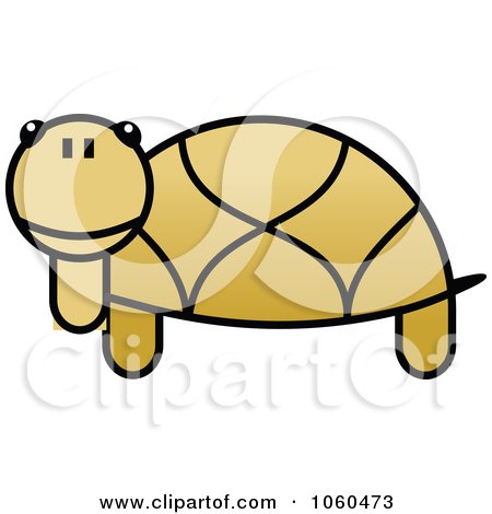 Royalty-Free Vector Clip Art Illustration of a Tortoise Logo by Vector Tradition SM
