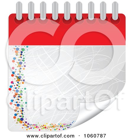Royalty-Free Vector Clip Art Illustration of a Turning Notepad Page With Scratches by Andrei Marincas