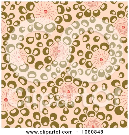 Royalty-Free Vector Clip Art Illustration of an Abstract Pink And Brown Pattern by Cherie Reve