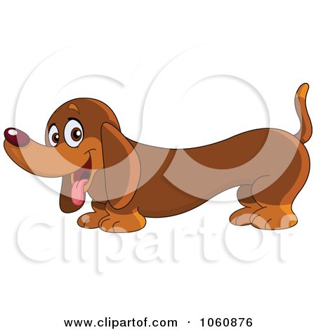 Royalty-Free Vector Clip Art Illustration of a Cute Dachshund Dog by yayayoyo