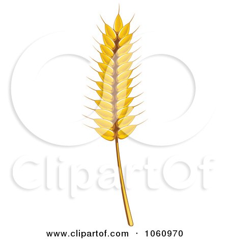 Royalty-Free Vector Clip Art Illustration of a Strand of Wheat - 1 by Vector Tradition SM