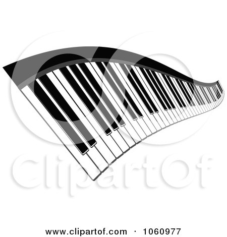 Royalty-Free Vector Clip Art Illustration of a Wavy Keyboard by Vector Tradition SM