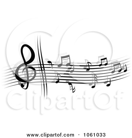 Royalty-Free Vector Clip Art Illustration of a Stave And Music Notes - 10 by Vector Tradition SM
