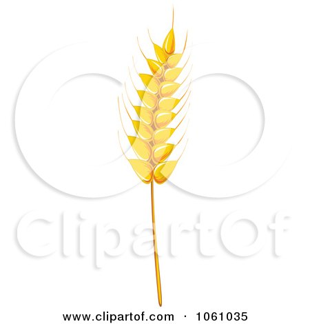 Royalty-Free Vector Clip Art Illustration of a Strand of Wheat - 2 by Vector Tradition SM