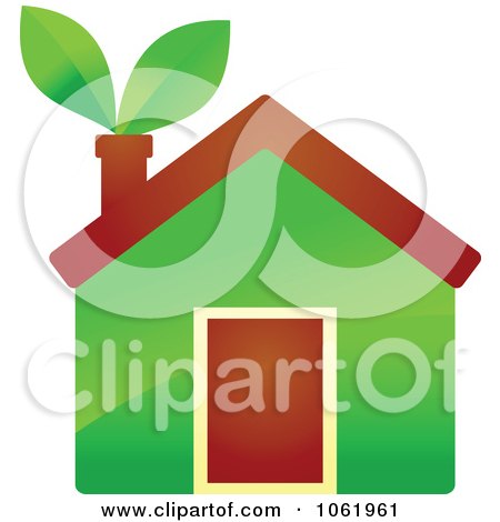 Clipart Eco Home 1 - Royalty Free Vector Illustration by Vector Tradition SM