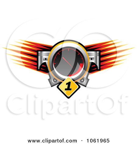 Clipart Race Car Speedometer - Royalty Free Vector Illustration by Vector Tradition SM
