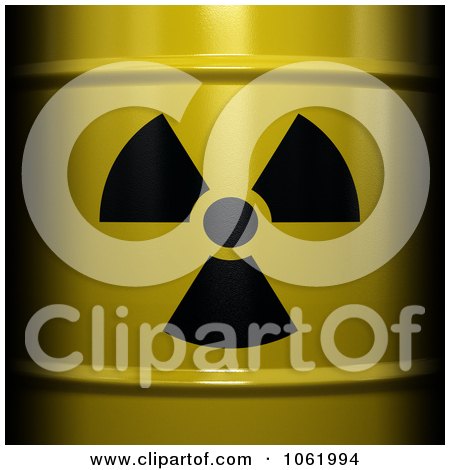 Clipart Close Up Of A 3d Radioactive Nuclear Waste Barrel - Royalty Free CGI Illustration by stockillustrations