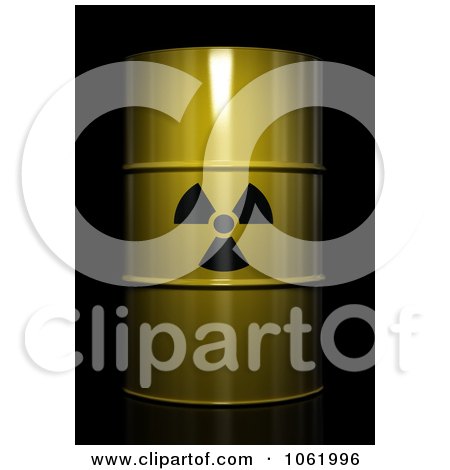 Clipart 3d Radioactive Nuclear Waste Barrel - Royalty Free CGI Illustration by stockillustrations