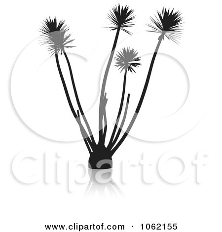 Clipart Palm Silhouette - Royalty Free Vector Illustration by KJ Pargeter