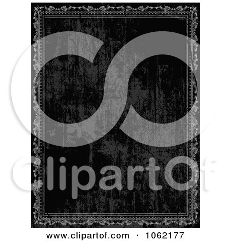 Clipart Black Grungy Frame - Royalty Free Vector Illustration by KJ Pargeter