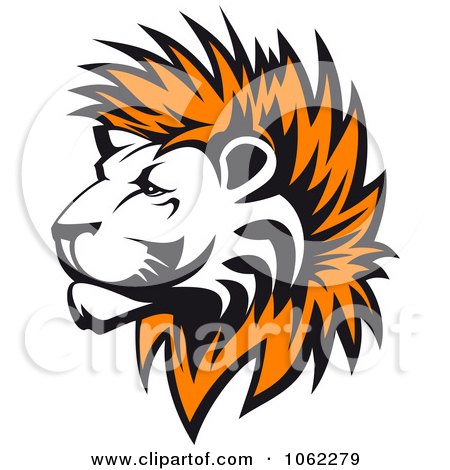 Clipart Lion Profile Logo - Royalty Free Vector Illustration by Vector Tradition SM