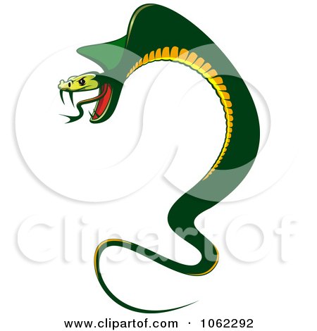 Clipart Menacing Cobra Snake - Royalty Free Vector Illustration by Vector Tradition SM