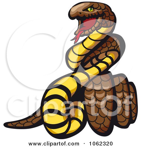 Clipart Coiled Snake - Royalty Free Vector Illustration by Vector Tradition SM