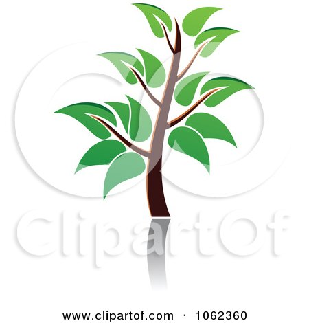Clipart Green Tree Logo 6 - Royalty Free Vector Illustration by Vector Tradition SM