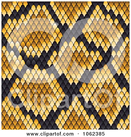 Clipart Yellow Snake Print Pattern Background - Royalty Free Vector Illustration by Vector Tradition SM