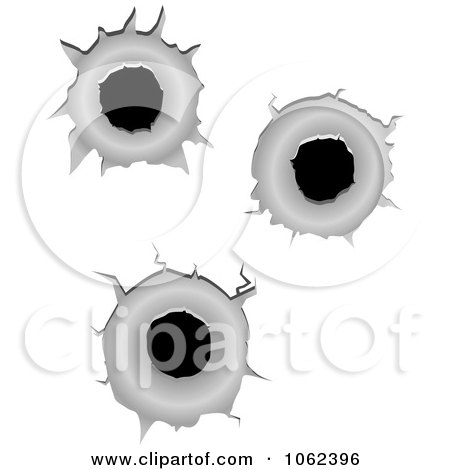Clipart Bullet Holes Digital Collage - Royalty Free Vector Illustration by Vector Tradition SM