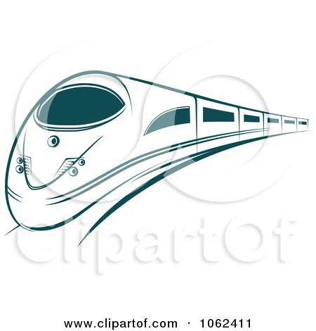 Clipart Green Subway Train 2 - Royalty Free Vector Illustration by Vector Tradition SM
