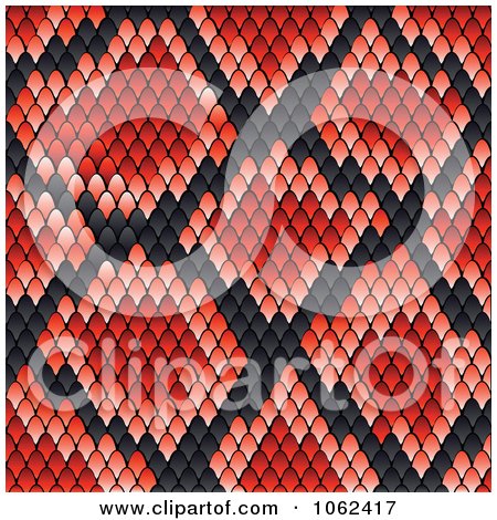Clipart Red Snake Print Pattern Background - Royalty Free Vector Illustration by Vector Tradition SM