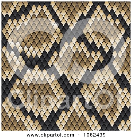 Clipart Brown Snake Print Pattern Background - Royalty Free Vector Illustration by Vector Tradition SM