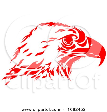 Clipart Red Eagle Head - Royalty Free Vector Illustration by Vector Tradition SM