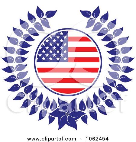Clipart American Laurel Wreath 4 - Royalty Free Vector Illustration by Vector Tradition SM