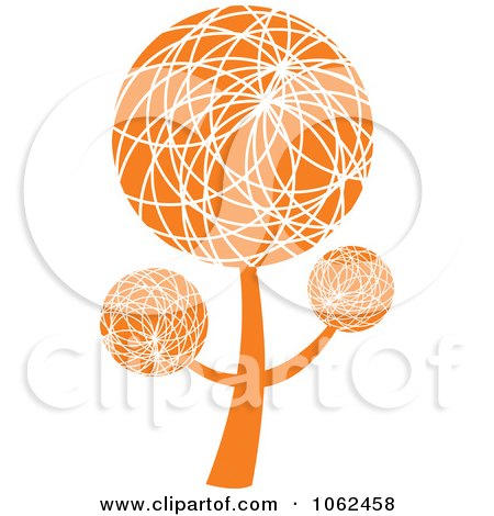 Clipart Orange Tree Logo 3 - Royalty Free Vector Illustration by Vector Tradition SM