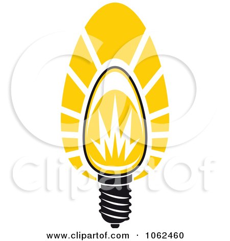 Clipart Yellow Light Bulb Logo 5 - Royalty Free Vector Illustration by Vector Tradition SM