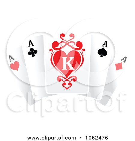 Clipart Ace Playing Cards 1 - Royalty Free Vector Illustration by Vector Tradition SM
