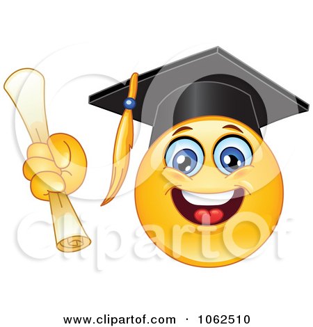 Clipart Emoticon Graduate - Royalty Free Vector Illustration by ...