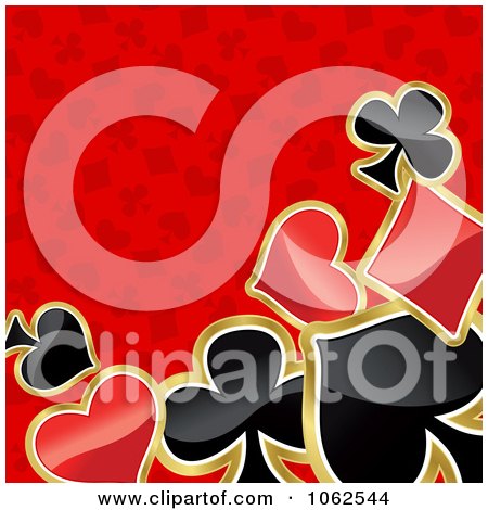 Clipart Red Poker Background - Royalty Free Vector Illustration by Vector Tradition SM