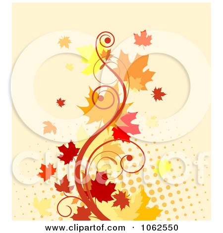 Clipart Autumn Background 2 - Royalty Free Vector Clip Art Illustration by Vector Tradition SM