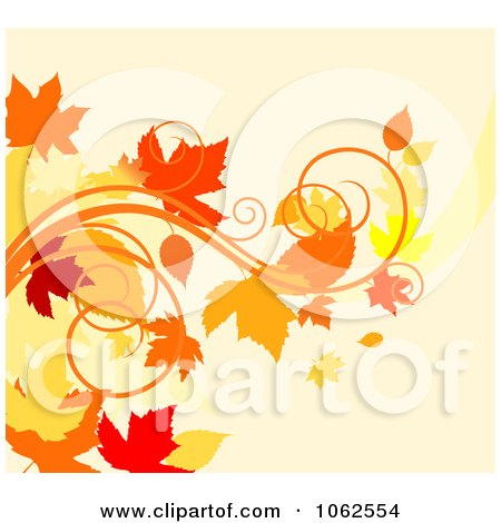 Clipart Autumn Background 3 - Royalty Free Vector Clip Art Illustration by Vector Tradition SM