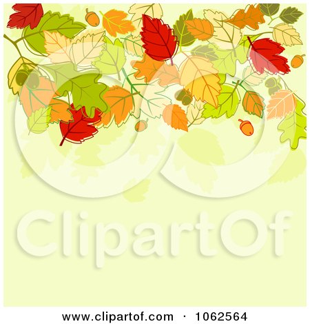 Clipart Autumn Background 10 - Royalty Free Vector Clip Art Illustration by Vector Tradition SM