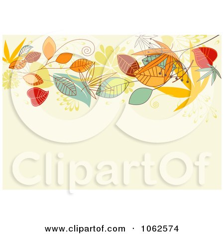 Clipart Autumn Background 4 - Royalty Free Vector Clip Art Illustration by Vector Tradition SM