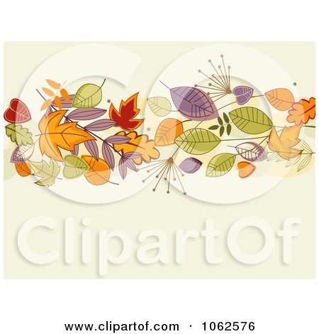 Clipart Autumn Background 5 - Royalty Free Vector Clip Art Illustration by Vector Tradition SM