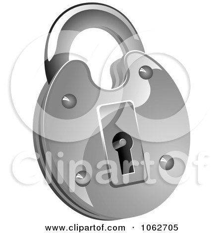 Clipart 3d Round Padlock - Royalty Free Vector Illustration by Vector Tradition SM