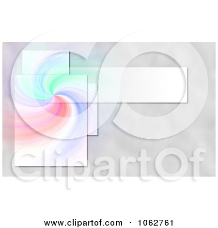 Clipart Colorful Swirl Background With Frames - Royalty Free Illustration by oboy