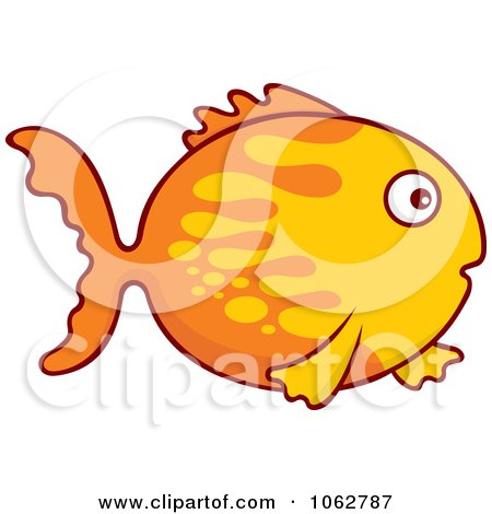 Clipart Two Toned Goldfish - Royalty Free Vector Illustration by Any Vector
