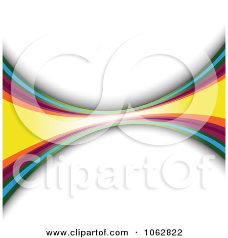Clipart Rainbow Curve Background - Royalty Free Vector Illustration by vectorace