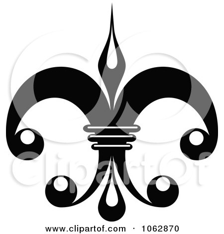 Clipart Fleur De Lis Design Element 8 - Royalty Free Vector Illustration by Vector Tradition SM