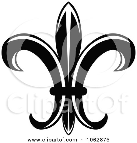 Clipart Fleur De Lis Design Element 3 - Royalty Free Vector Illustration by Vector Tradition SM