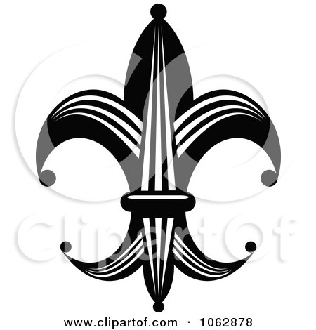 Clipart Fleur De Lis Design Element 5 - Royalty Free Vector Illustration by Vector Tradition SM