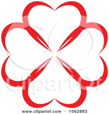 Clipart Circle Of Red Hearts 1 - Royalty Free Vector Illustration by Vector Tradition SM
