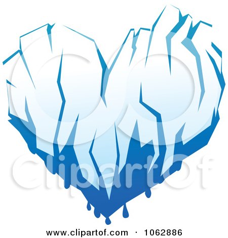 Clipart Icy Heart - Royalty Free Vector Illustration by Vector Tradition SM