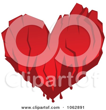 Clipart Bloody Heart - Royalty Free Vector Illustration by Vector Tradition SM